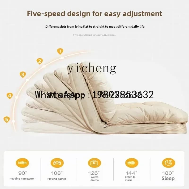 YZ   folding sofa bed Lazy sofa can lie down and sleep Multifunctional folding chair Bedroom Balcony Leisure bay window Tatami