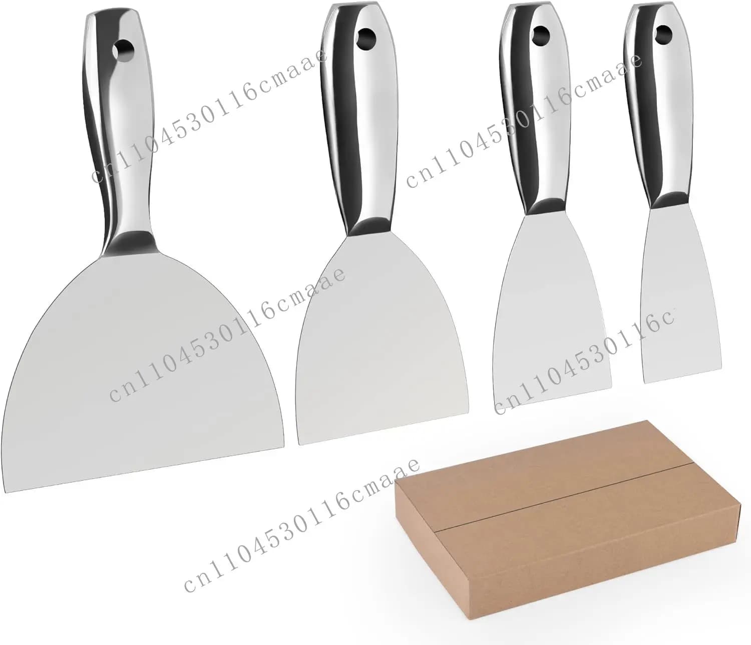 4 pcs gray knife, all stainless steel joint knife, with hammer cap
