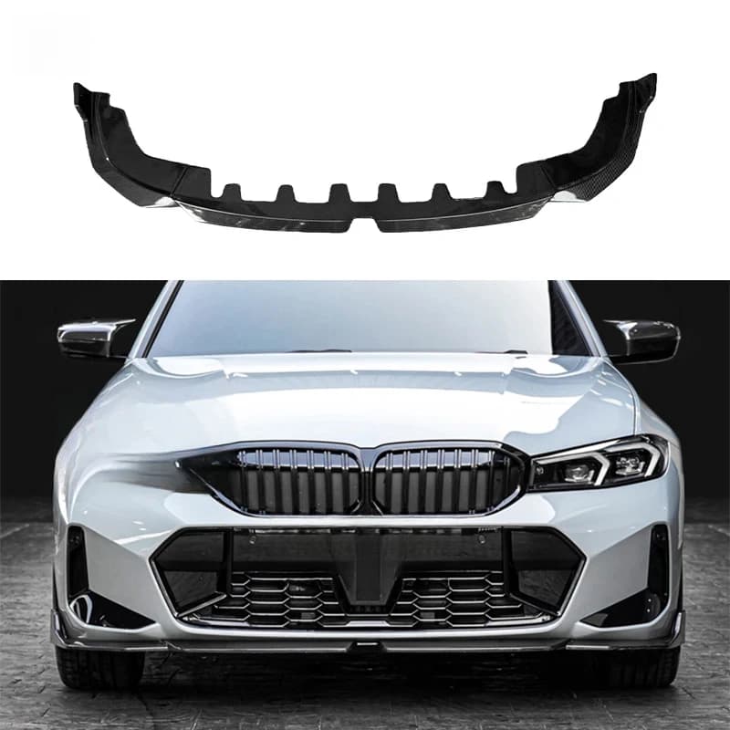 MP Style Real Carbon Fiber Front Lip Sp Front Bumper Lip Spoiler for  3 Series G20 Lci Front Separator Auto Body Kit