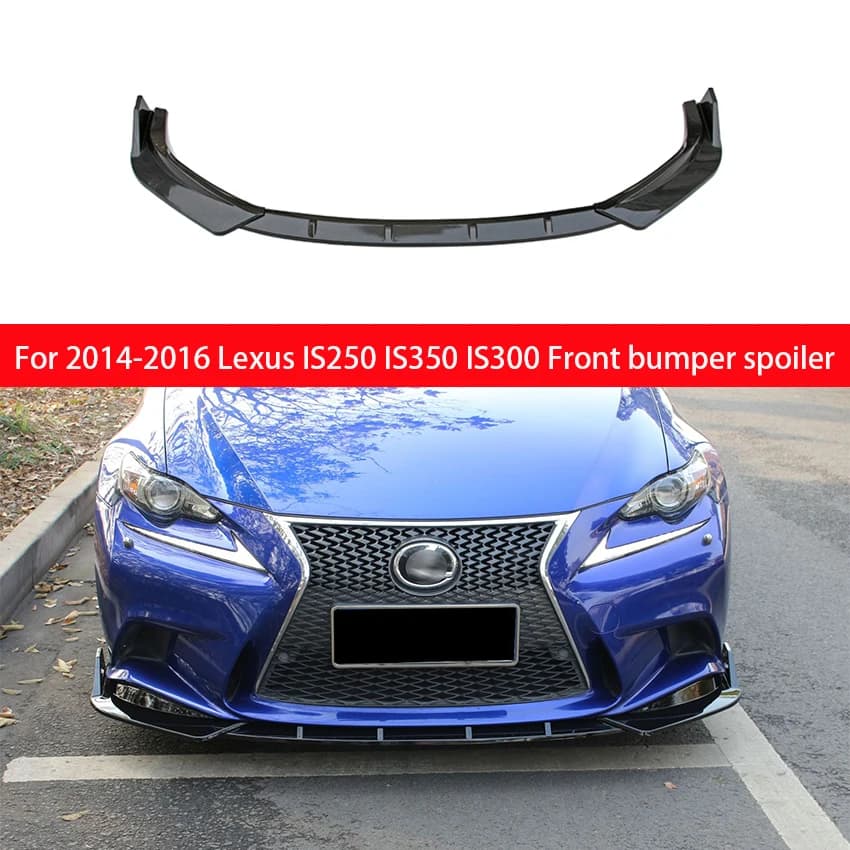 For Lexus 2014 2015 2016 IS250 IS350 IS300 F Sport Bodykit Car Front Bumper Splitter Lip Chin Spoiler Diffuser Accessories Part