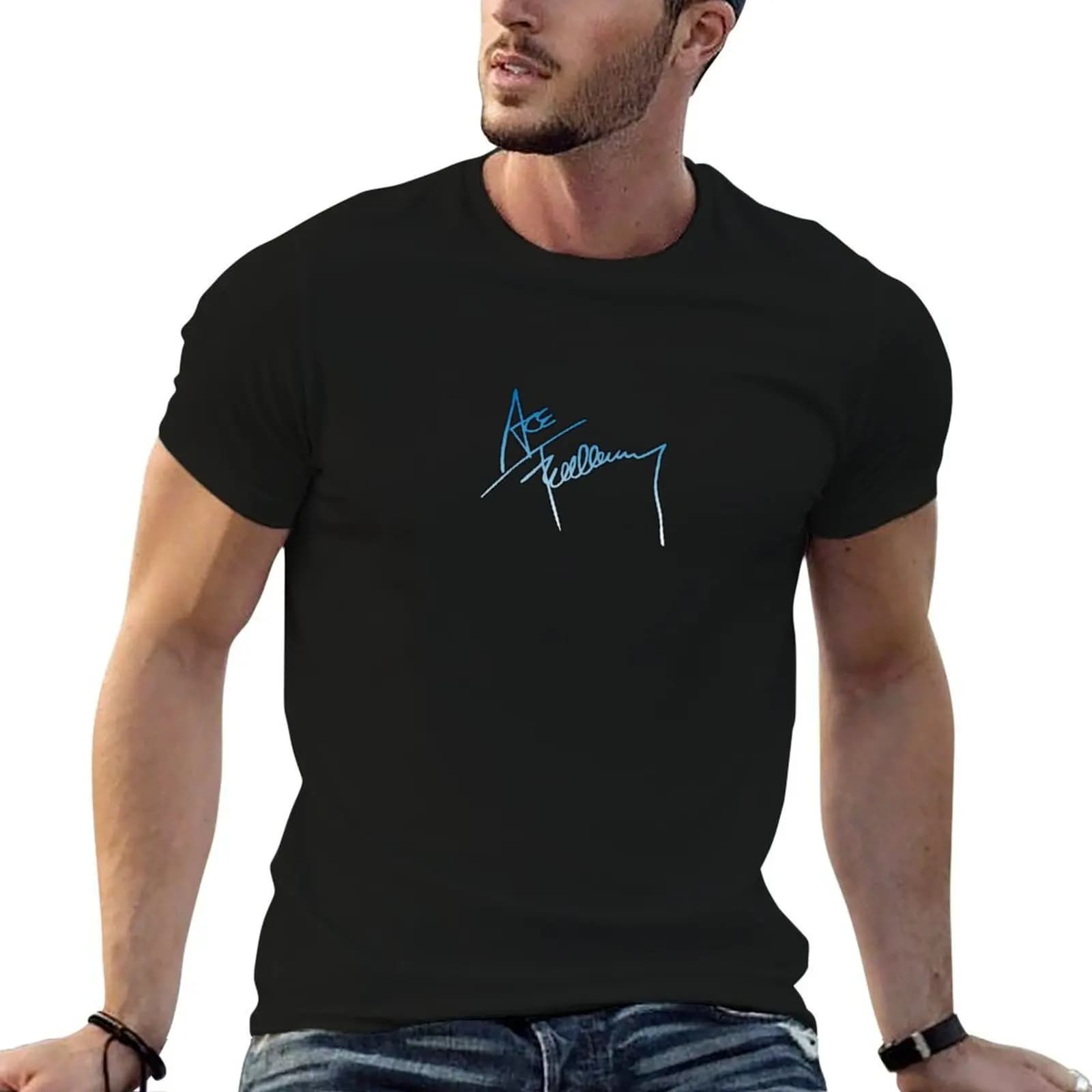 Ace Frehley logo T-Shirt man t shirt graphic man t shirts graphic T-Shirt