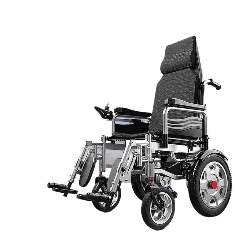 Electric wheelchair folding lightweight for the elderly and disabled intelligent automatic four-wheel scooter for the elderly