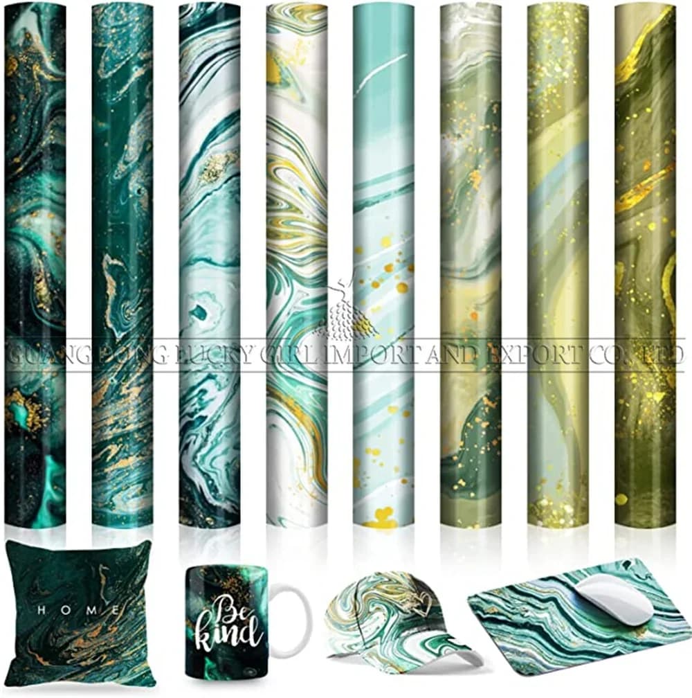 Lucky Goddness Watercolor Transfer paper 1 Pcs 12x12" Marble Sublimation Transfer Ink Colorful for Mug Transfer Paper T-Shirt