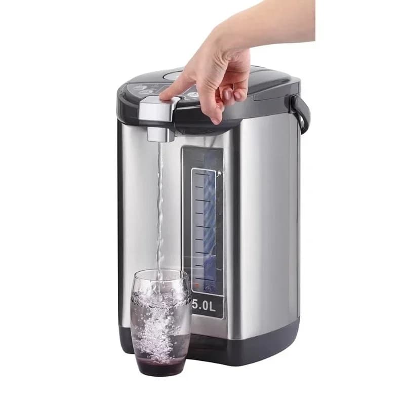 Household Kitchen Appliances 5L Reboiling Heat Pot Electric Pump and Cup Touch Switch Electric Hot Air Pot