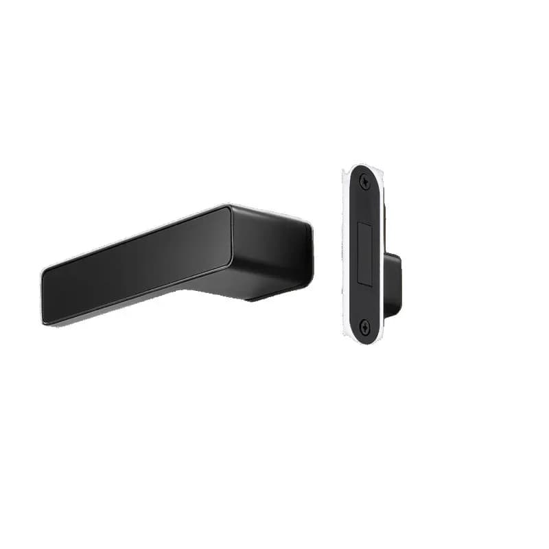Italian minimalist ecological door lock modern indoor door, bedroom room silent magnetic attraction simple