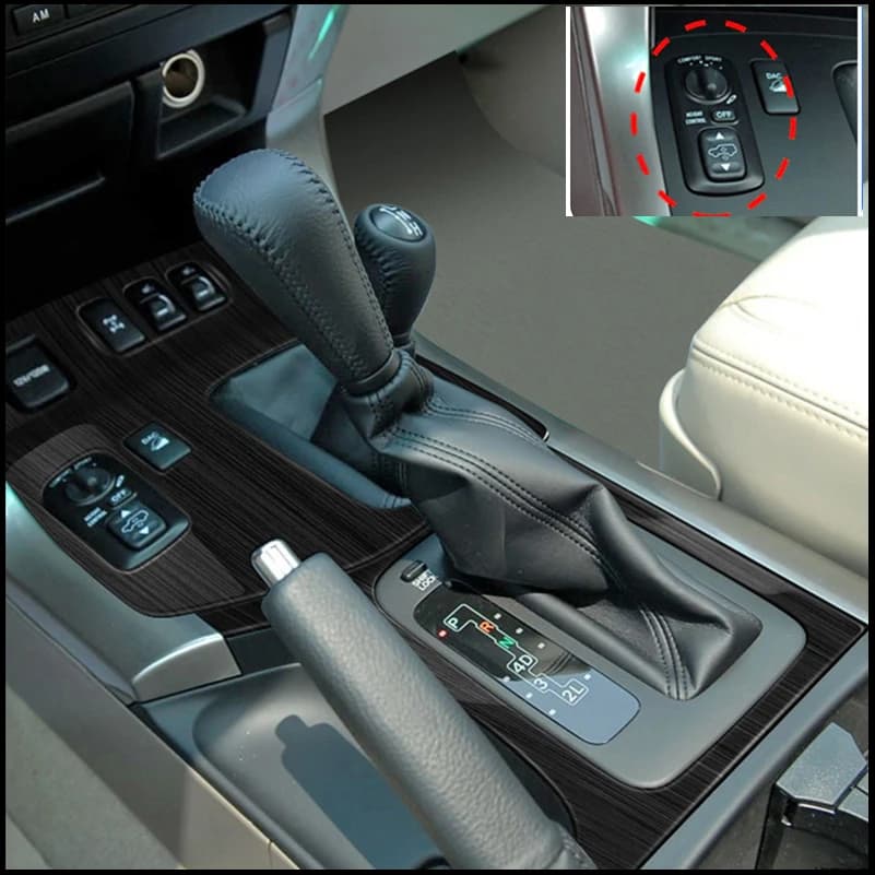 For Toyota Land Cruiser Prado LC120 FJ120 2003~2009 Interior Gear Shift Panel Control Switch Cover Trim Car Styling Accessories