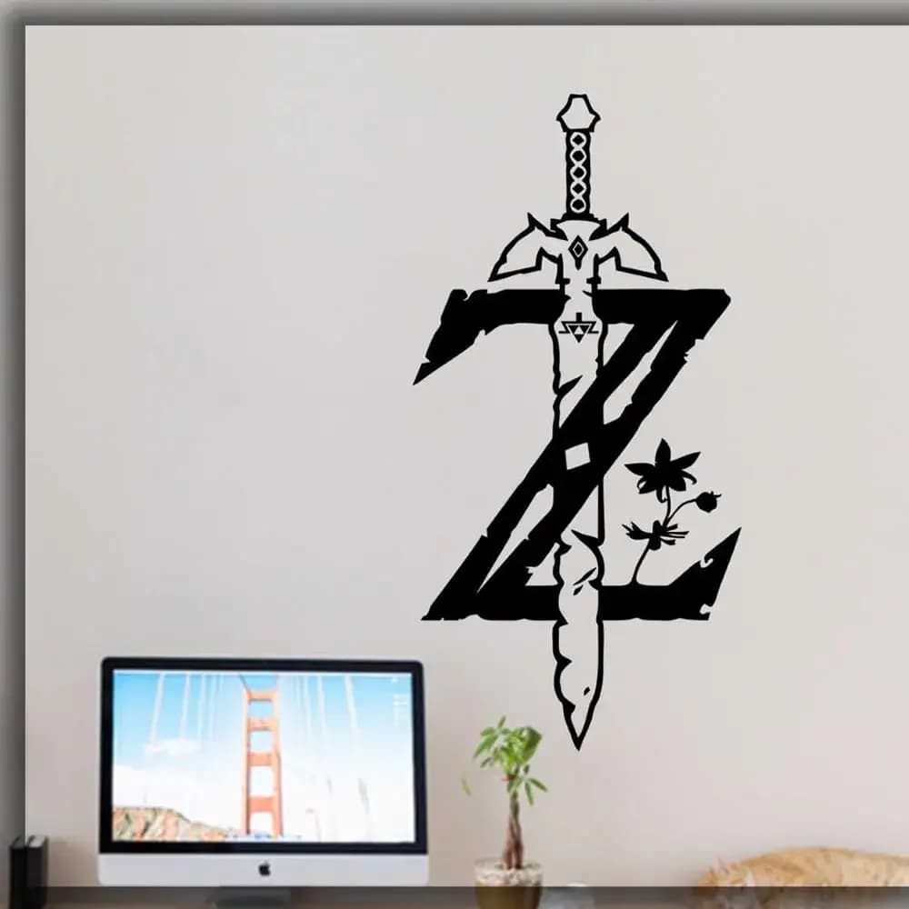 The Legend of wall decal game gamer room home art decal wall decor video game stickers teens room decor sticker G533