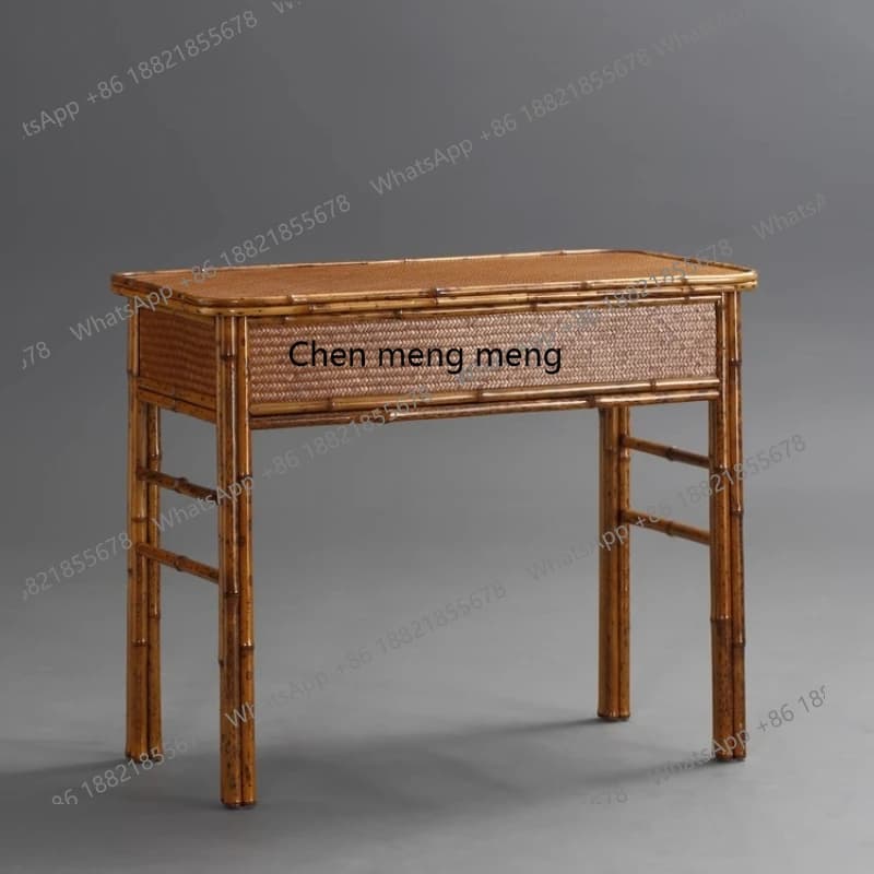 Song-style piano table, Chinese classical guqin table, tenon and mortise Merlot Bamboo