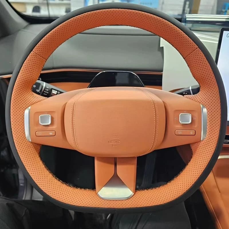 Hand-Stitched Genuine Leather Steering Wheel Cover for 2025 Changan Shenlan S05 L07 S07 SL03 G318