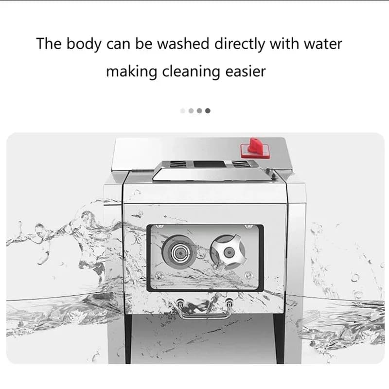 Exquisite 110V/220V Electric Meat Slicer Cutter Commercial Home Stainless Automatic Minced Meat Shredded Diced Mincer