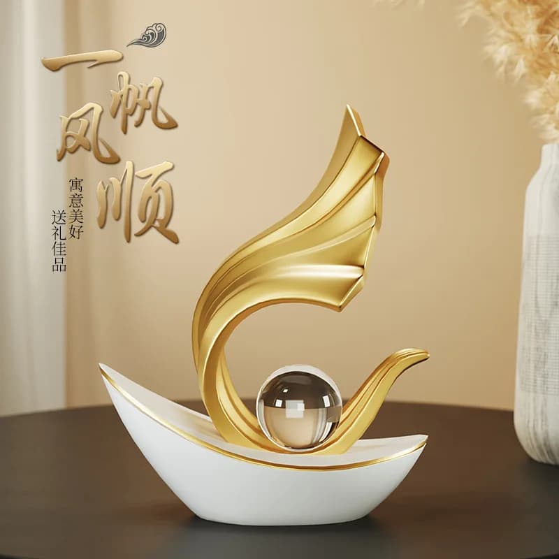HYS wine cabinet decoration ornament high-end light luxury living room entrance office high-end modern wind and water home