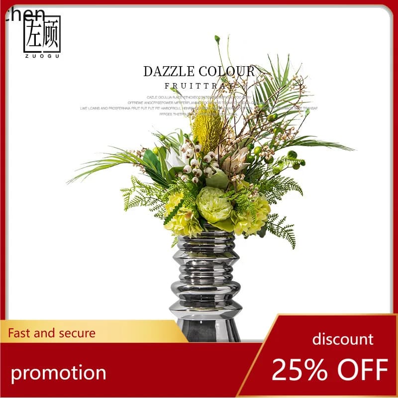 YFY Artificial Flower Sofa   Ornament Coffee  Side  Room Flower  Modern Light  Hotel  Meeting  Floral Art