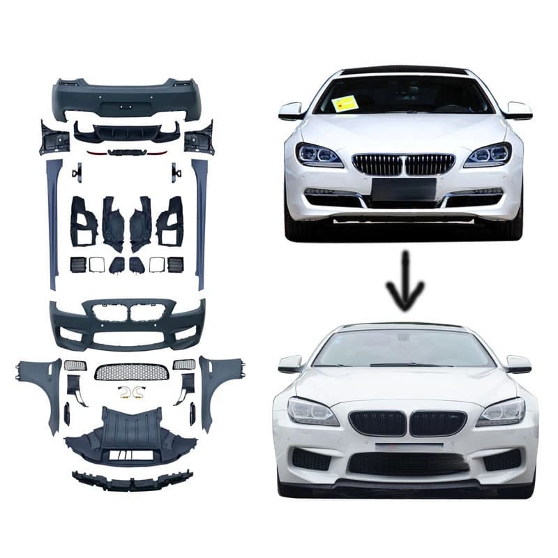High Quality M6 Style Body Kit Fit for 6 Series F06 F12 F13 2011-2018 Including Front Rear Bumper Side Skirt Exterior Upgrade Pa