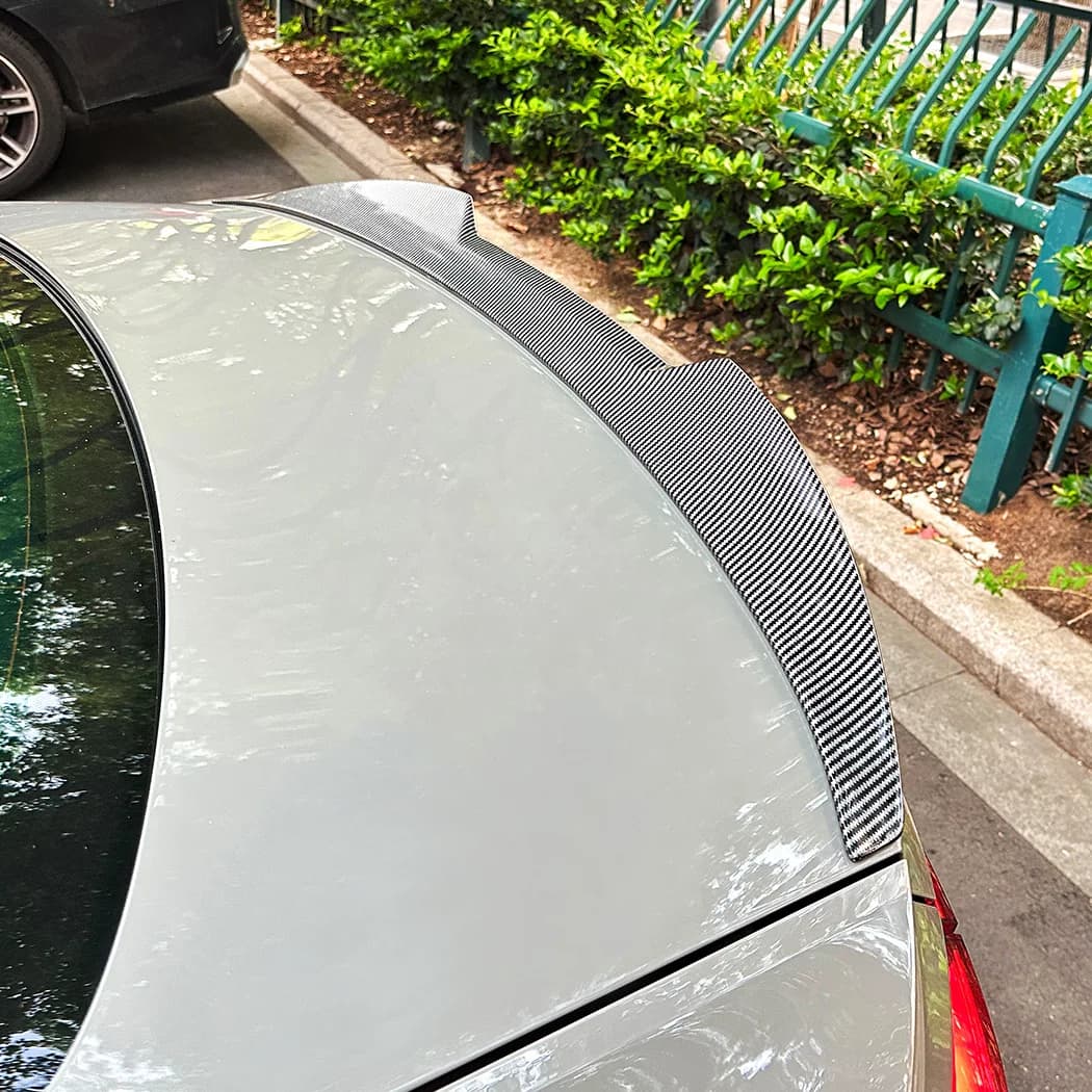For Audi A5 F5 Coupe 2017-2024 Gloss Tail Tailgate Splitter Lip Spoilers Rear Trunk Spoiler Wing ABS Tail Trunk Lip