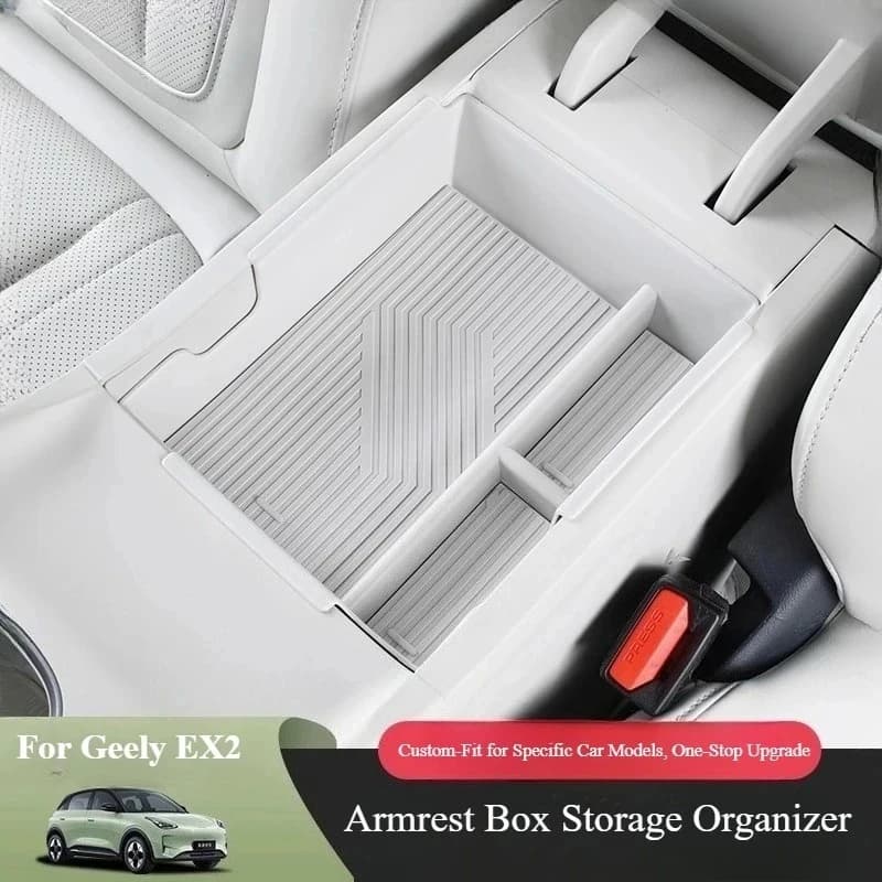 For Geely E2 EX2 Proton eMAS 5 Geome Star Wish 2024 2025 2026 Armrest Box Storage Box Central Control Organizer Holder