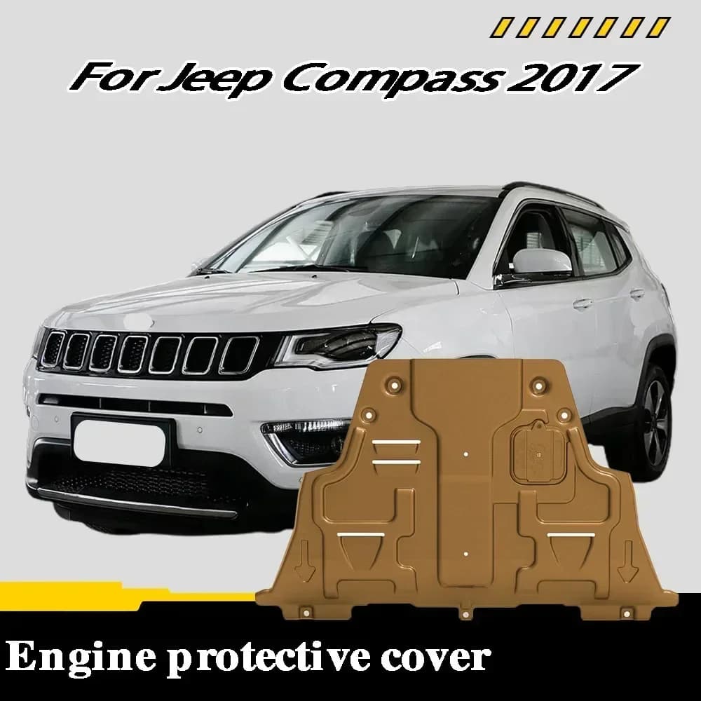 Vehicle - Specific Splash - Proof Durable Sturdy Engine Undercover And Lower Mudguard For Jeep Compass 2017 1.4T