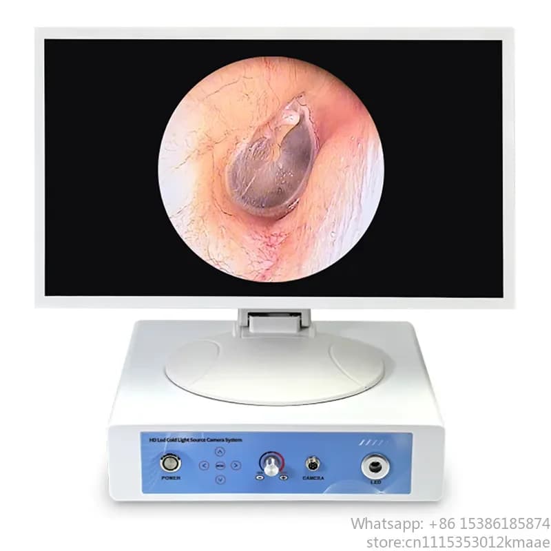 208A HD Visual Ear Cleaning Endoscope — All-in-One with Image , Zoom & Optional Trolley Mount for ENT Clinics