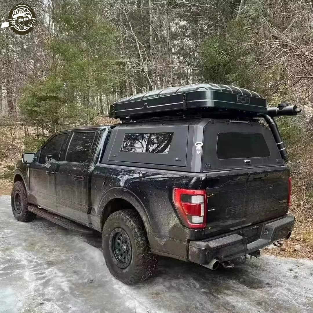 EXTREME High Performance Aluminum Alloy Retractable Waterproof Truck Canopy Dual Cab Hardtop 4x4 Pickup Truck Bed Topper