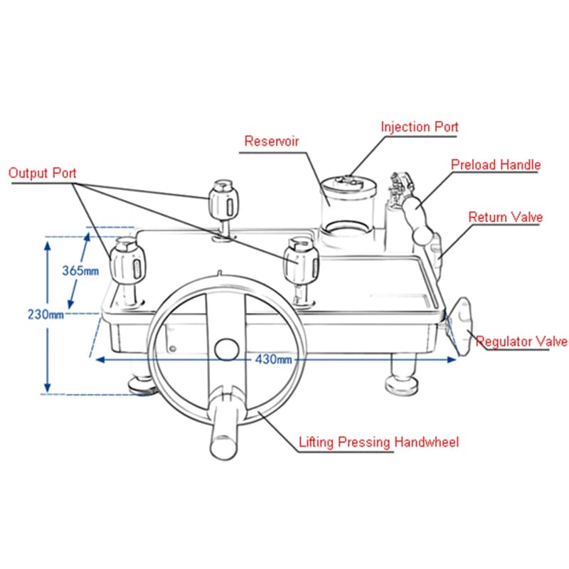 Desktop Hydraulic Pressure Calibrator 0-70MPa