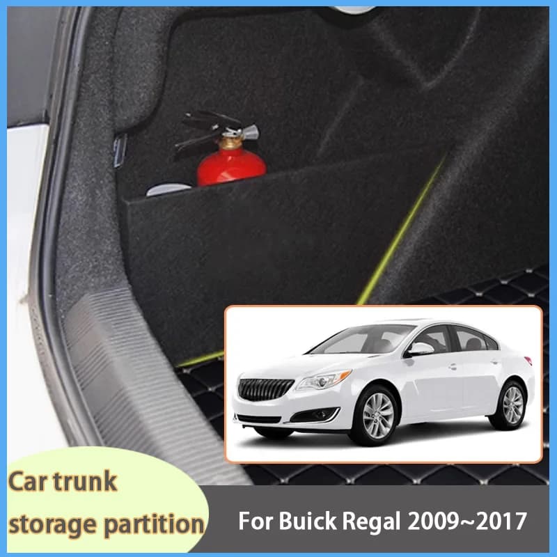 For Buick Regal 2009~2017 16 MK5 Car Organizer Thickening Trunk Side Partition Trunk Interior Storage Box Parts