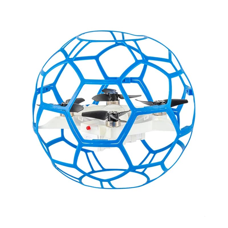 Design of anti-drop protective ball cover for colorful light remote control football drone