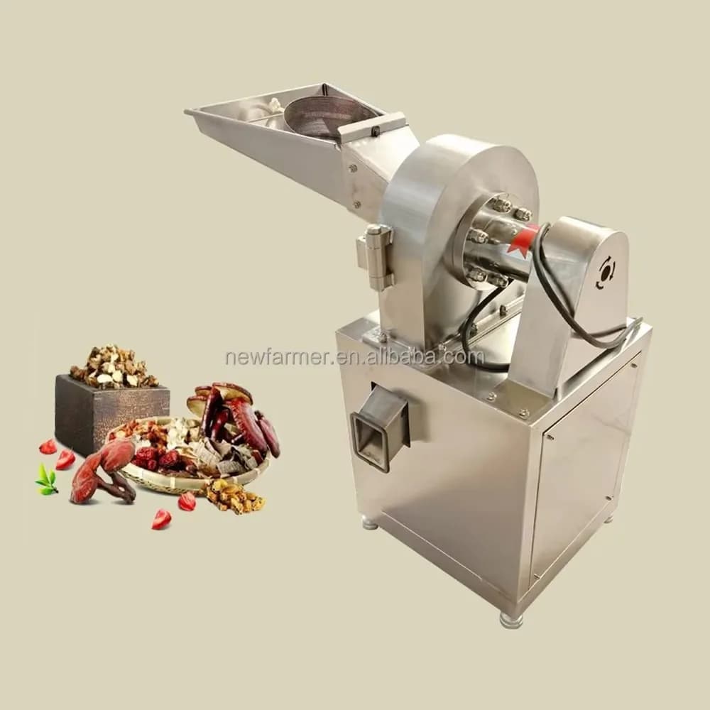 Fully Automatic Industrial Stainless Steel Ultra-Fine Grinding Machine High Efficiency Electric Grinder for Herbs