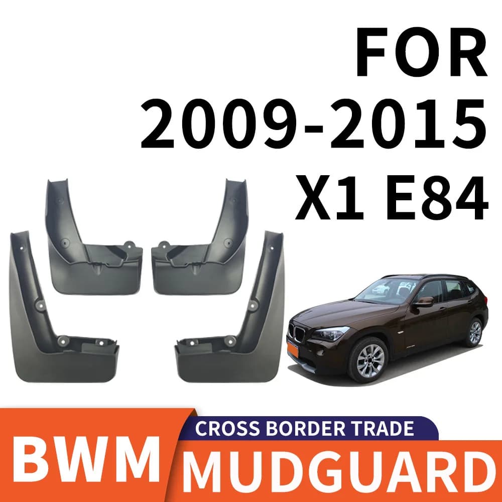 For 2009-2015 BMW X1 E84 tire mudguard,Fender Mudflaps Front Rear Flares Splash Guards Cover
