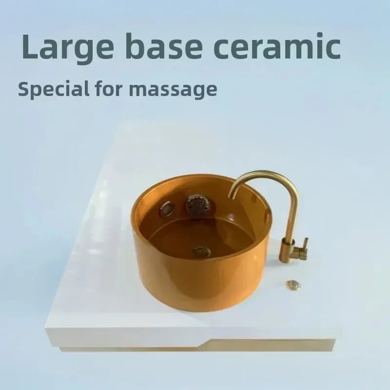 Large base ceramic basin FRP foot massage