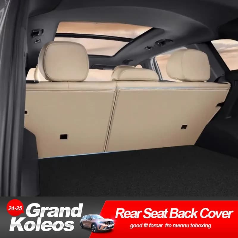 For Grand Koleos/Geely Monjaro Xingyue L 2025 2pc Rear Seat Back Cover Leather Protective Pad Split Cargo Liner Anti-dirty Pads