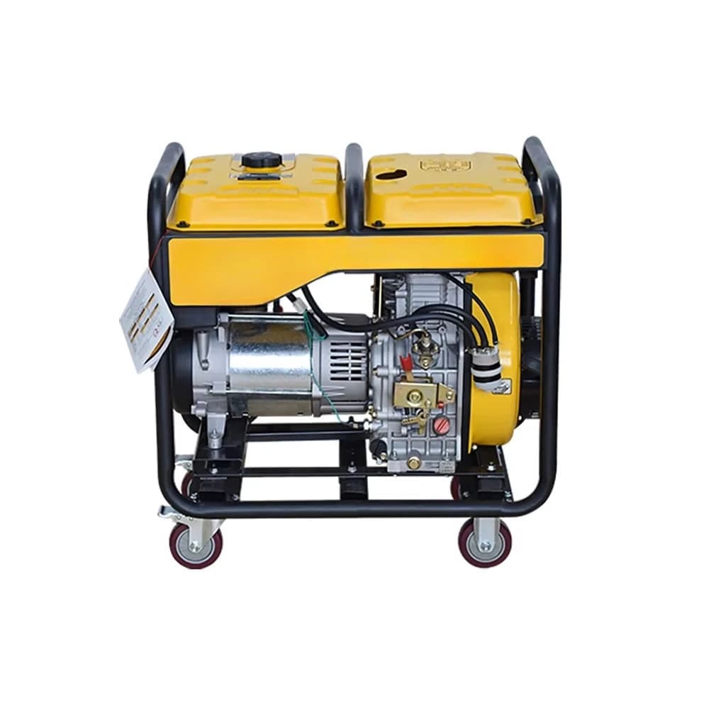 Portable 110V  Generator with 4-stroke Recoil Engine 10L Fuel Tank Single Phase 50Hz for Home Emergency Outdoor Use