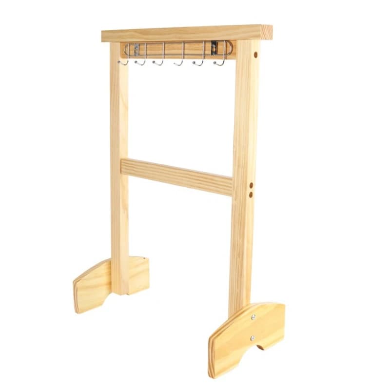 Supplies Silk scarf rack, Montessori teaching aids, cleaning rack, kindergarten daily life wooden furniture