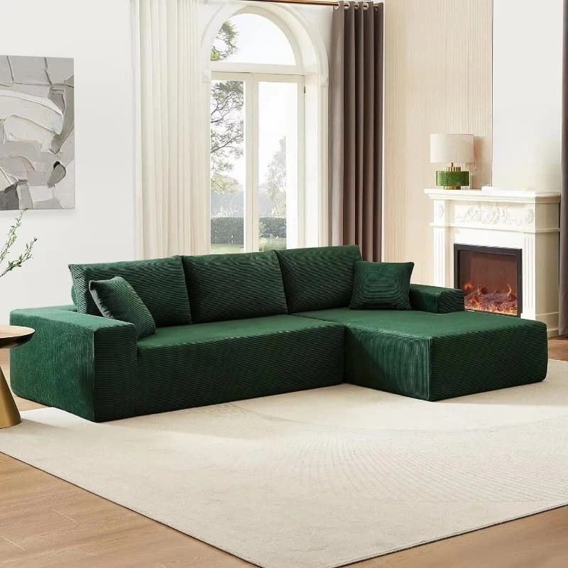 Corner sofa set Comfortable compression sofa Durable fabric Living room Modular