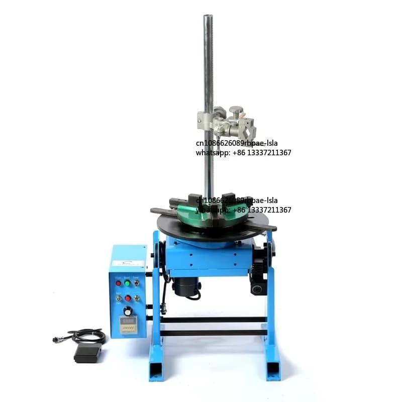 30KG CE rotary welding positioner rotating HD-30 with WP200 lathe chuck manual torch holder center hole 25 65mm