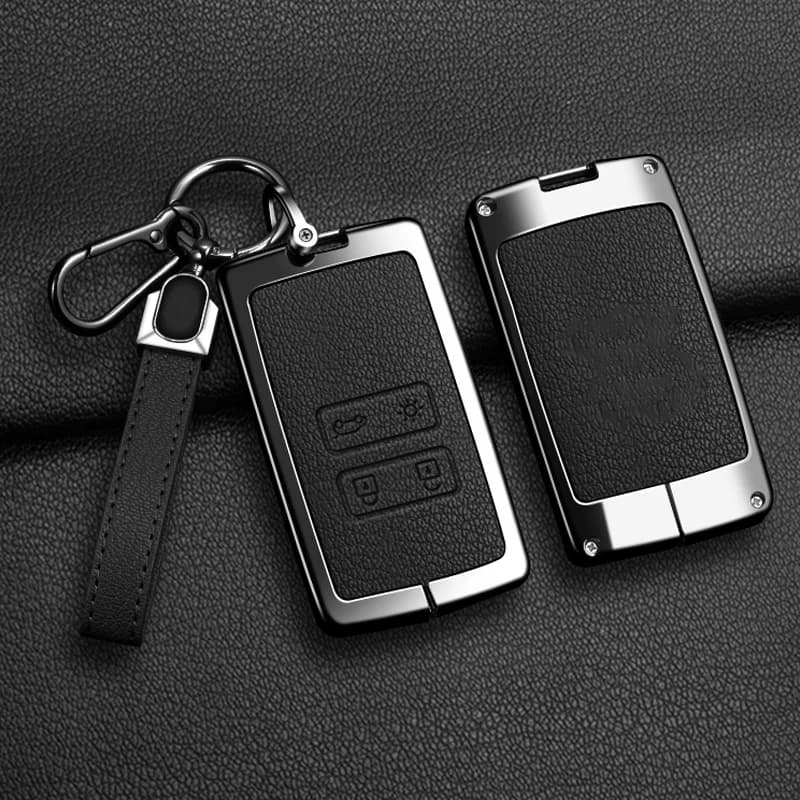Alloy Leather Car Key Cover Case For Renault Koleos Kadjar Captur Megane Talisman Espace Clio Zoe Scenic 4 Arkana Dacia Sander