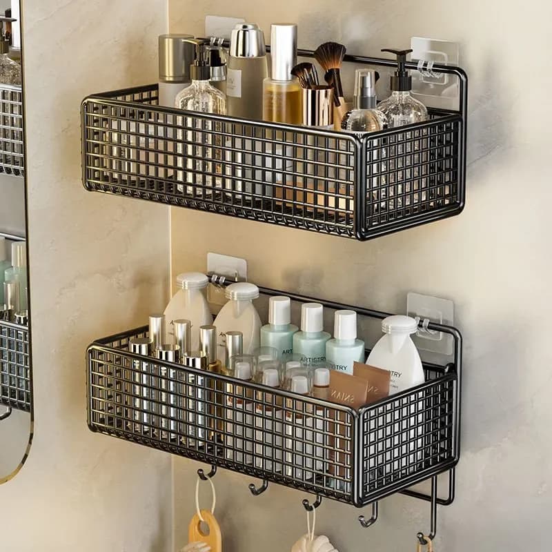 Bathroom toilet wall   wall kitchen drain storage rack