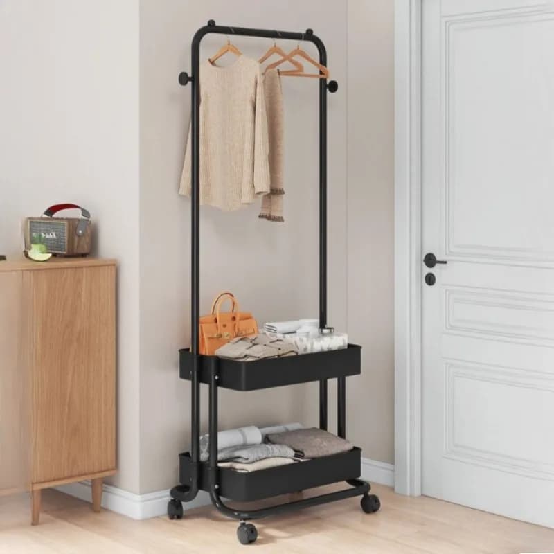 Household indoor clothing rack black simple Movable Standing coat rack entrance hall entrada recibidor mueble interior furniture