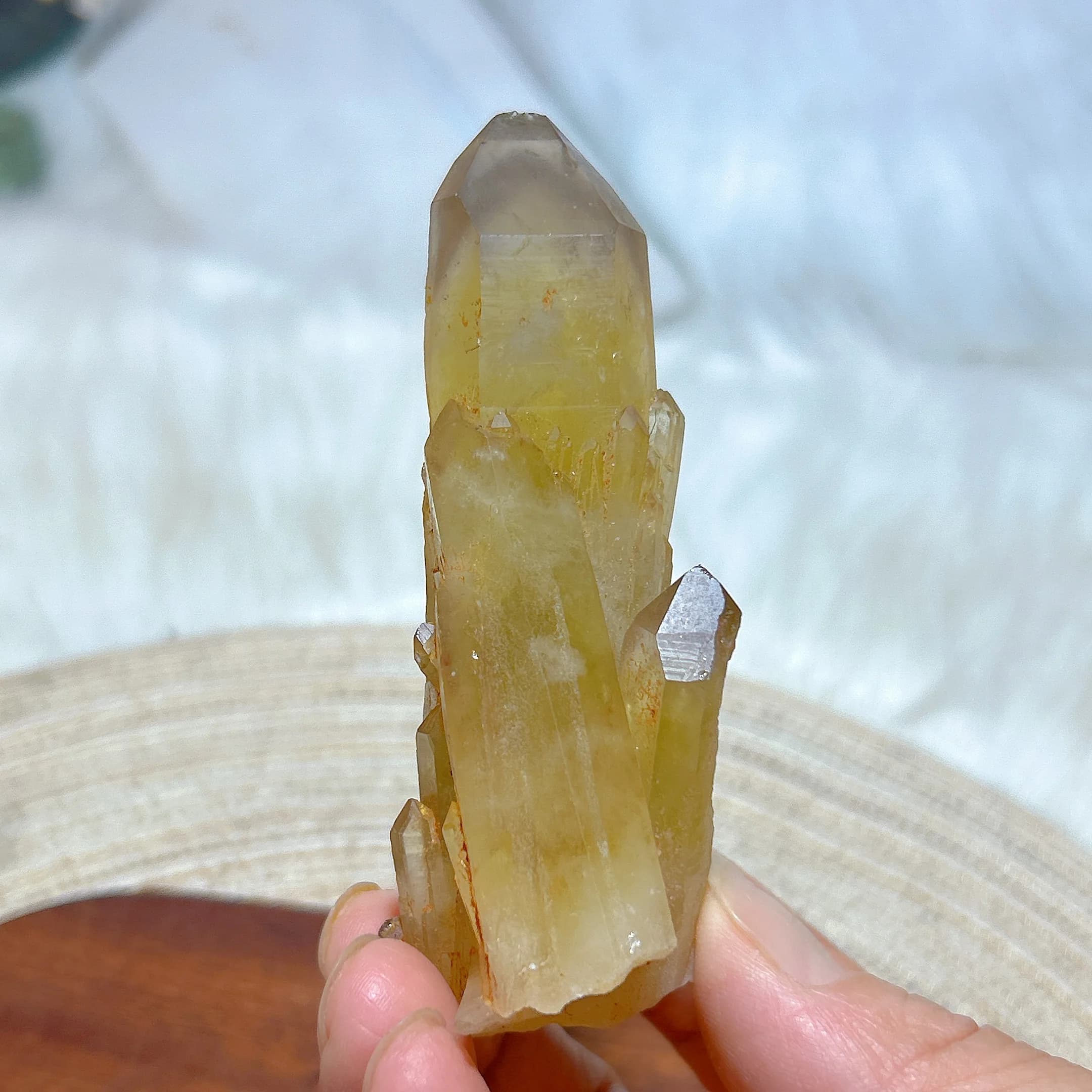 Natural Crystal Smokey Citrine Quartz Cluster Raw Stone Specimen High Quality Healing Gemstone Home Decoration Gift