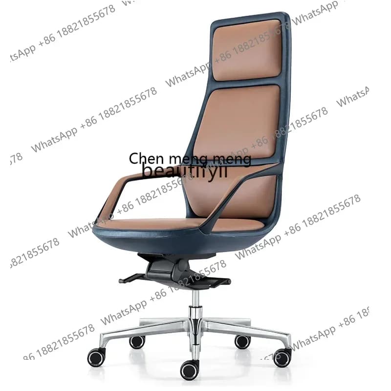xx1Light luxury boss chair, reclining seat office, home leather sedentary and comfortable office computer chair