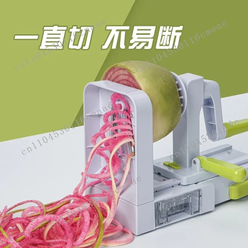 Waterfall potato noodles twisted extra long silk hand cut vegetables thousand  rolled shredded