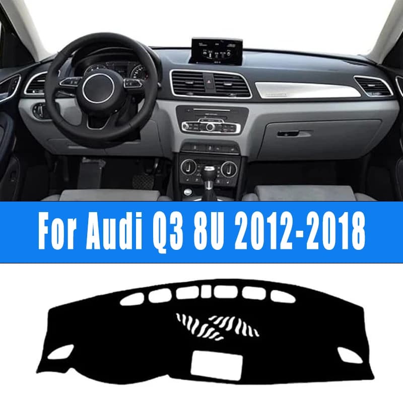 For Audi Q3 8U 2012-2018 Car Dashboard Mat Dash Cover Central Control Pad Nonslip Cape Sunshade Accessories 2017 2016 2015 2014
