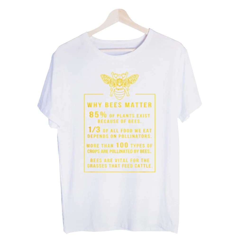 Men's Bee Graphic Tee, Short Sleeve Crew Neck T-Shirt with Typography Print for Casual Daily Wear