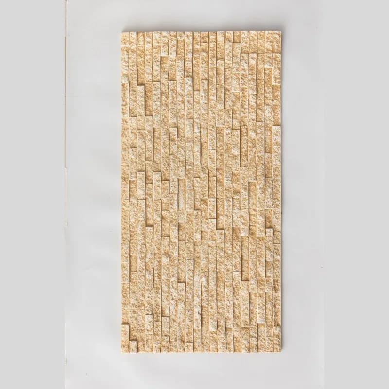 Exterior PU Stone Wall Panels PU Stacked Stone Effect Artificial  Decorative Faux Foam Brick Wall Designs Front House