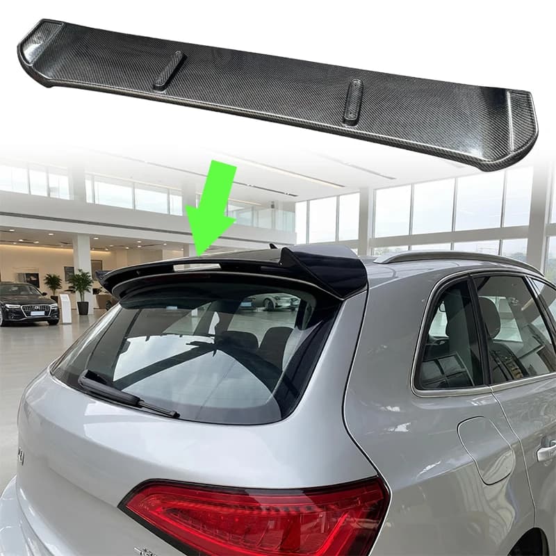 For 2008-2018 Audi Q5 8R 8R5 Top Roof Spoiler Wings  Auto Parts Body Accessories Exterior Trim Styling Upgrade