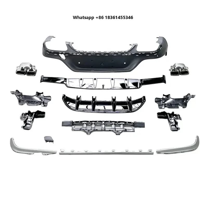 High Quality GLC Coupe W253 C253 Rear Diffuser GLC63S  Style Rear Lip  2018-2021