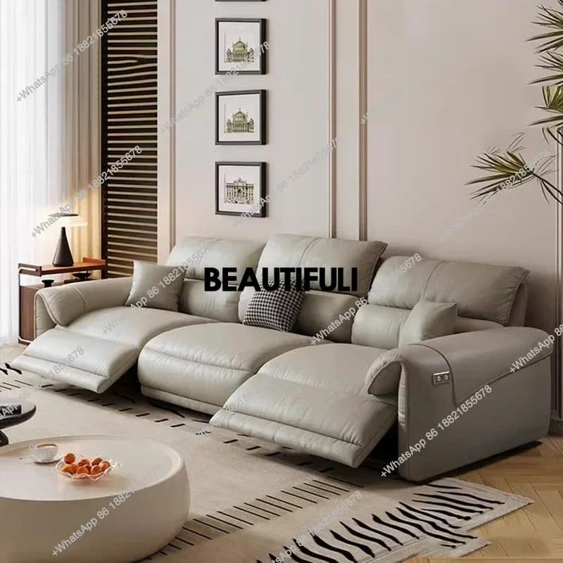Large Brown Living Room Sofas Armrest Design Luxury Lazy Living Room Sofas Puffs Nordic Modern Divano Moderno Unique Furniture