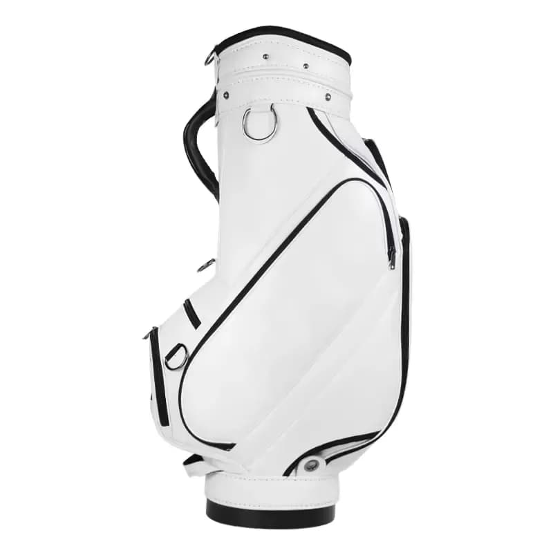 Newest Design Leather Blank Golf Bag Executive Tour Staff Bags Custom Logo Waterproof Cart Bag for Men