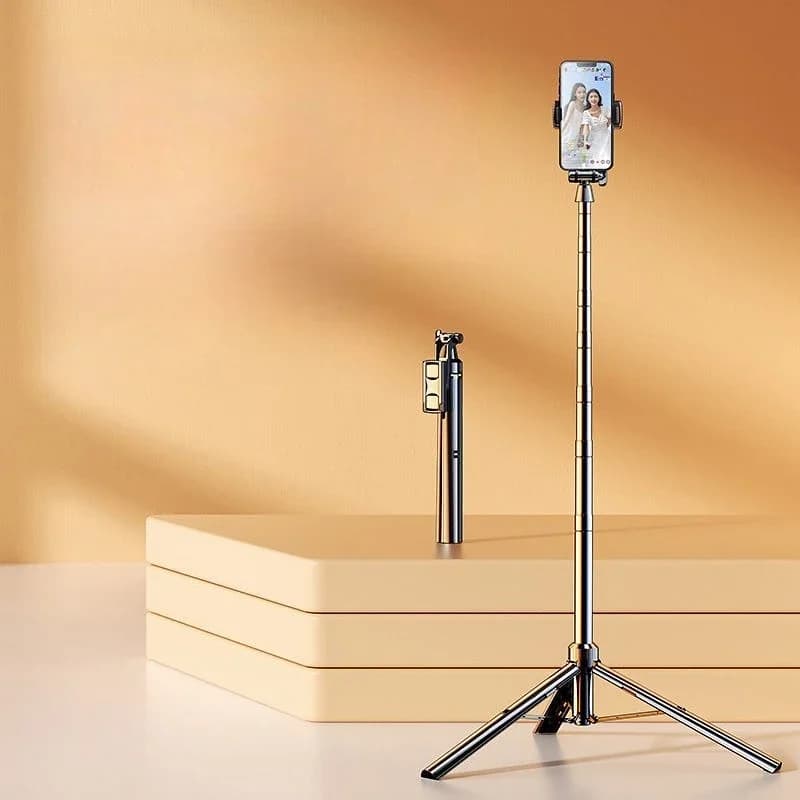 Selfie stick automatic multi-function tripod mobile phone holder desktop photo fill light