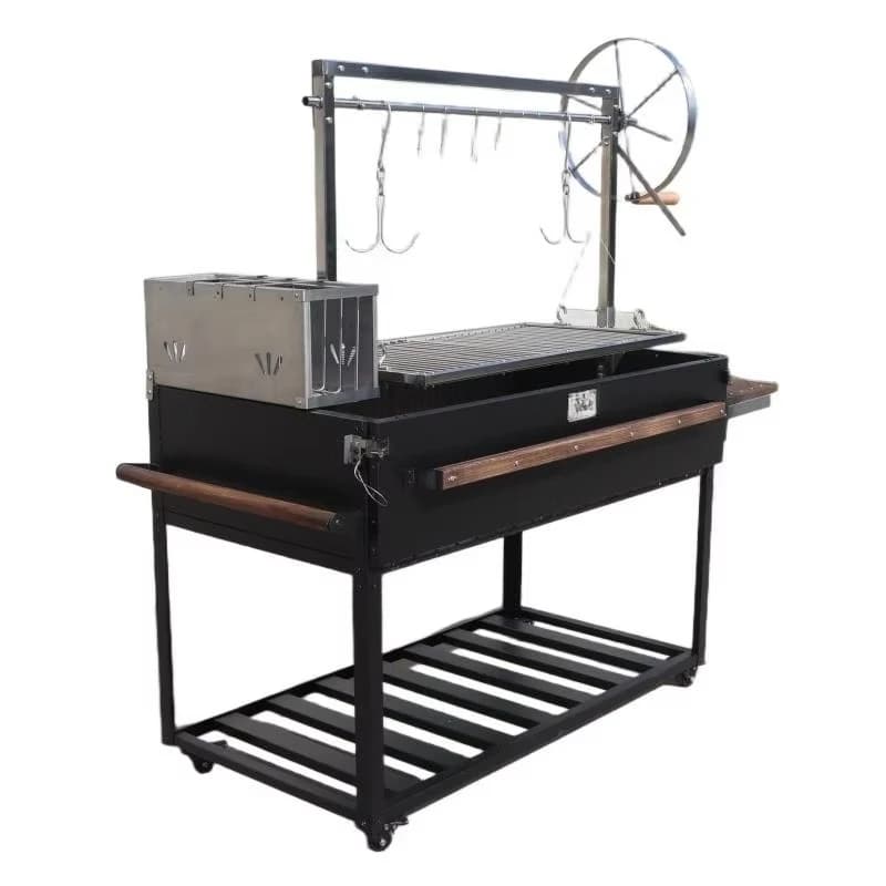 Freestanding Charcoal Spit Roaster Parrilla Barbecue Argentine Brasero Grill