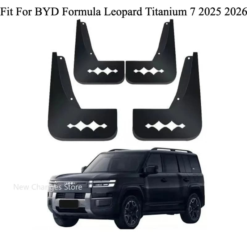 Fit For BYD Ti 7 2025 2026 Mudguard Wheels Front And Rear Anti Shake Mud Board ABS Appearance Decoration