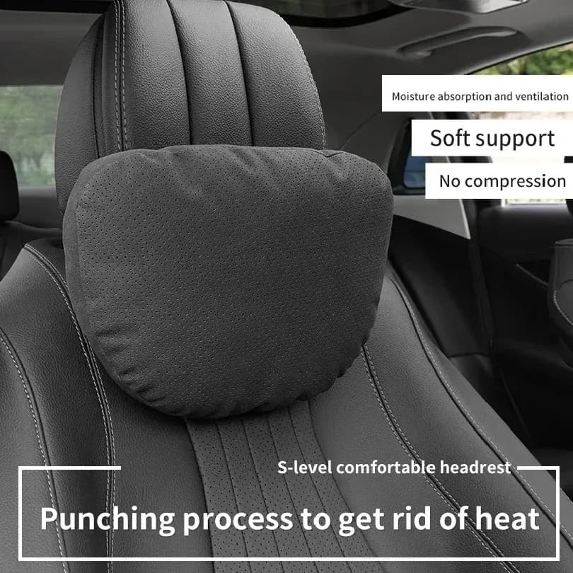 New 2.0 Version Maybach S‑Class Style Car Headrest Neck Pillow Soft Adjustable Neck & Waist Support Pillow Universal Auto Interi